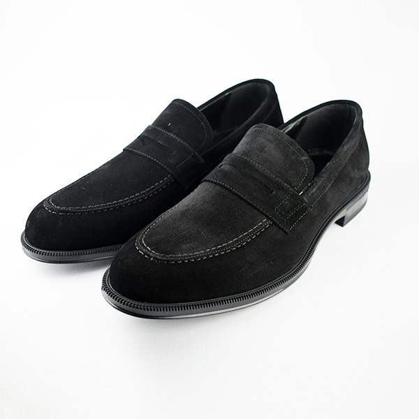 Classique 135-3 noir daim pour homme ...............  Chaussure classique Maroc